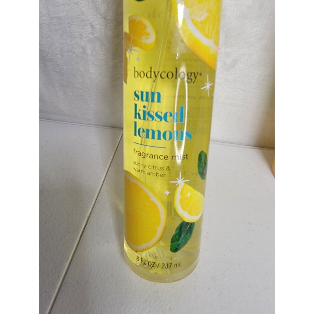 Bodycology Sun Kissed Lemons Body Cream & Fragrance Mist 8oz Set Discontinued - Picture 4 of 8